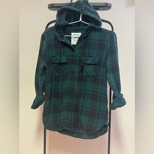 2/$20 Garage hooded flannel